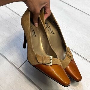 Sergio Zelcer Elegant brown suede Heels